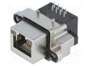 Socket; RJ45; IP68; THT; for panel mounting; angled 90°