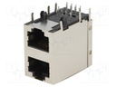Socket; RJ45; PIN: 8; Cat: 5; shielded; Layout: 8p8c