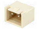 Socket; wire-board; male; 3.96mm; PIN: 2; THT; on PCBs; tinned