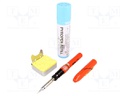 Soldering iron: gas; Shape: conical