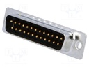 D-Sub; PIN: 25; socket; male; straight; THT; gold-plated
