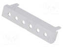 Terminals cover; grey; 10.16mm; Holes no: 6