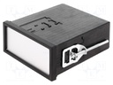 Enclosure: panel; X: 96mm; Y: 48mm; Z: 109.5mm; black; Series: Uninorm