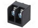 Connector: terminal block; YQ; 10A; 250V; terminal; PIN: 2; on PCBs