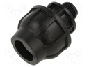 Splice terminal: clamping; Thread: G 1/2" external; 25mm; Plast