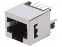 Socket; RJ45; PIN: 8; shielded; Layout: 8p8c; THT; straight