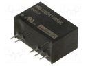 Converter: DC/DC; 2W; Uin: 21.6÷26.4V; Uout: 15VDC; Uout2: -5VDC
