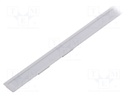 Profiles for LED modules; white; recessed; white; L: 1m; aluminium