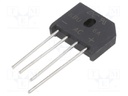 Bridge rectifier: single-phase; Urmax: 50V; If: 6A; Ifsm: 150A; KBU