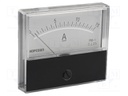 Ammeter; analogue; on panel; I AC: 0÷15A; Class: 2,5; 70x60mm