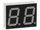 Display: LED; 7-segment; 14.2mm; 0.56"; No.char: 2; blue; 80mcd