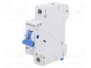 Circuit breaker; 230/400VAC; Inom: 2A; Poles: 1; Charact: C; 10kA