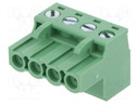 Pluggable terminal block; 5.08mm; ways: 4; straight; plug; female