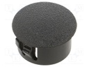 Accessories: stopper; H: 10.3mm; push-in,snap-fastener; black