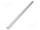 Closed cable trunkings; white; L: 1.1m; W: 50mm; H: 26mm