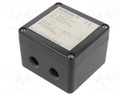 Enclosure: junction box; X: 75mm; Y: 80mm; Z: 55mm; polyester; black