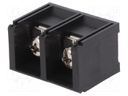 PCB terminal block; straight; 16mm; ways: 2; on PCBs; 6mm2; tinned