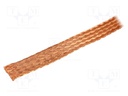 Braids; tape; Thk: 3mm; W: 25mm; 32AWG; Body dim: 25x3mm; 25m; SO/KO