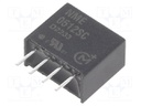 Isolated Board Mount DC/DC Converter, 1kV Isolation, ITE, 1 Output, 1 W, 12 V, 83 mA