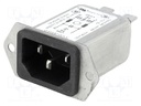 Connector: AC supply; socket; male; 4A; 250VAC; IEC 60320; -25÷85°C