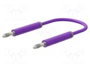 Test lead; 60VDC; 30VAC; 19A; banana plug 4mm,both sides; Len: 1m