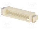 Socket; wire-board; male; 1.25mm; PIN: 10; SMT; 125V; 1A; tinned