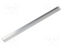 Profiles for LED modules; surface; natural; L: 2m; aluminium