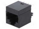 Socket; RJ45; PIN: 8; Cat: 5; Layout: 8p8c; THT; straight