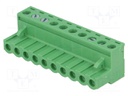 Pluggable terminal block; 5mm; ways: 10; straight; plug; female