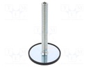 Foot of pin; without locknut,with no-slip disk; Base dia: 80mm