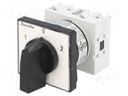 Switch: cam switch; Stabl.pos: 3; 16A; 1-0-2; Poles: 1; Pos: 3