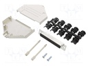D-Sub; PIN: 37; female; shielded; straight; soldering; for cable
