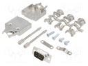 D-Sub; PIN: 9; plug; male; turned contacts; straight; soldering
