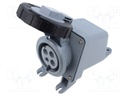 Connector: AC supply 3-phase; socket; female; screw terminal