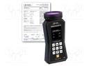 Meter: tachometer, LED stroboscope; Display: LCD 2,8"; IP52; 3h