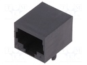 Socket; RJ50; PIN: 10; Cat: 3; unshielded; gold-plated; THT; on PCBs