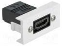 HDMI module; Easy 45; HDMI socket,both sides; HDMI 2.0; white