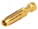 Contact; female; 1.5mm2; 16AWG; Han E HMC; gold-plated; crimped