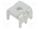 Straight; Plating: tinned; THT,screw terminal; Contacts: copper