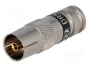 Plug; coaxial 9.5mm (IEC 169-2); female; RG6; compression