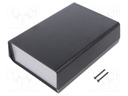 Enclosure: with panel; PCB is fastened in guides; EURO 93; ABS