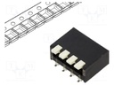 Switch: DIP-SWITCH; Poles number: 4; OFF-ON; 25mA/24VDC; Pos: 2/4