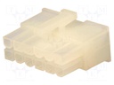 Plug; wire-wire/PCB; female; N42W; 4.2mm; PIN: 12; w/o contacts