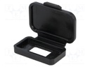 Socket cover; MUSB; IP40; Application: USB A sockets; black