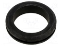 Grommet; black; UL94HB; TPR
