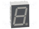 Display: LED; 7-segment; 10mm; 0.39"; No.char: 1; green; 4.5÷9mcd