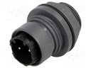 Connector: circular; socket; male; PIN: 2; Buccaneer 6000; UL94V-0