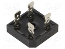 Bridge rectifier: single-phase; Urmax: 1kV; If: 25A; Ifsm: 350A