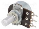 Potentiometer: shaft; single turn; 22kΩ; 200mW; ±20%; THT; 6mm