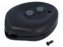 Enclosure: for remote controller; X: 42mm; Y: 53mm; Z: 13mm; ABS